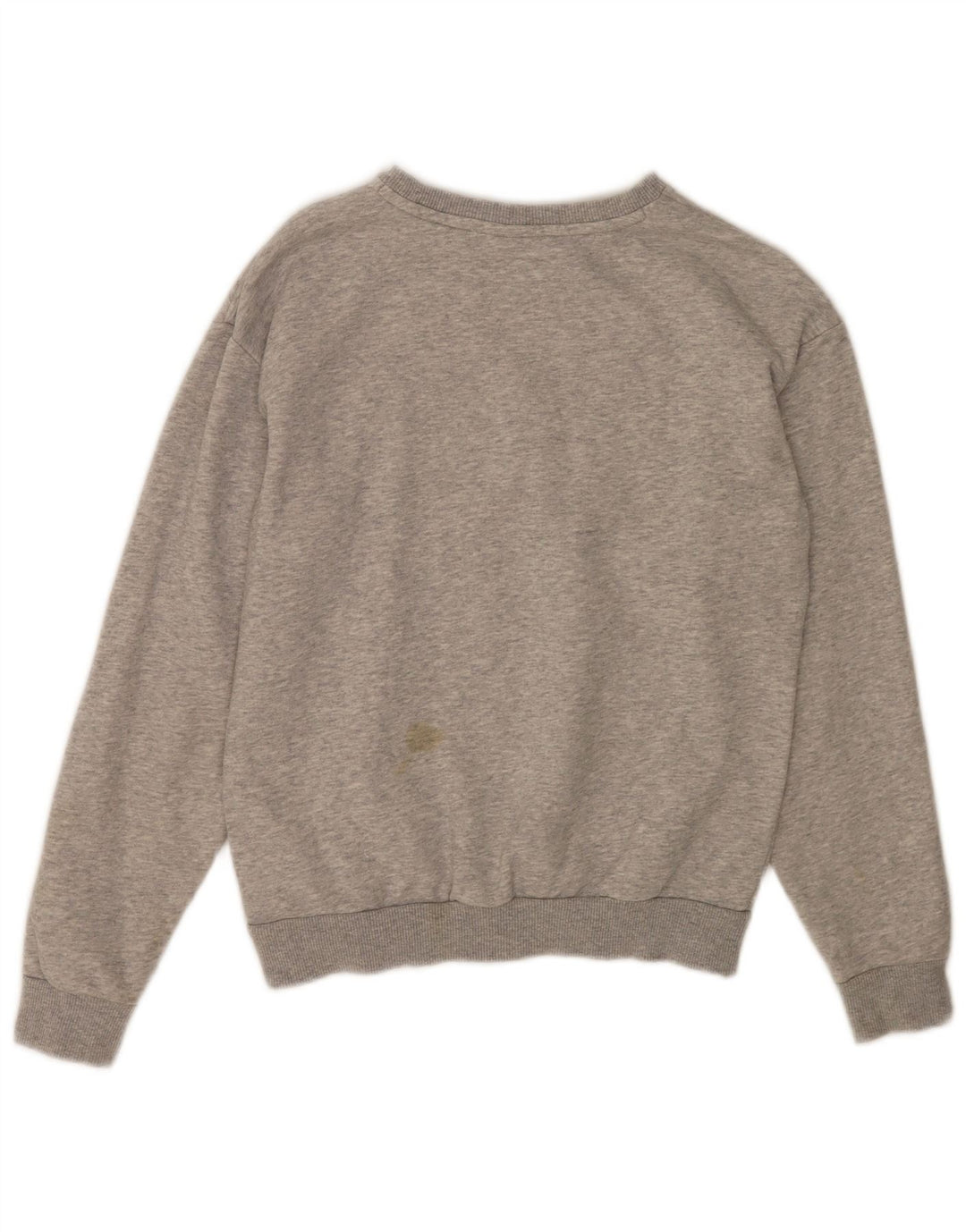 Puma Mens Graphic Sweatshirt Jumper XS Grey Flecked Cotton