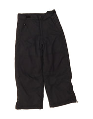 L.L.BEAN Boys Windbreaker Trousers 5-6 Years Black Nylon