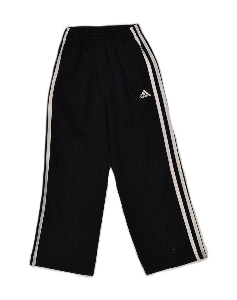 ADIDAS Boys Tracksuit Trousers 6-7 Years Black Polyester | Vintage Adidas | Thrift | Second-Hand Adidas | Used Clothing | Messina Hembry 