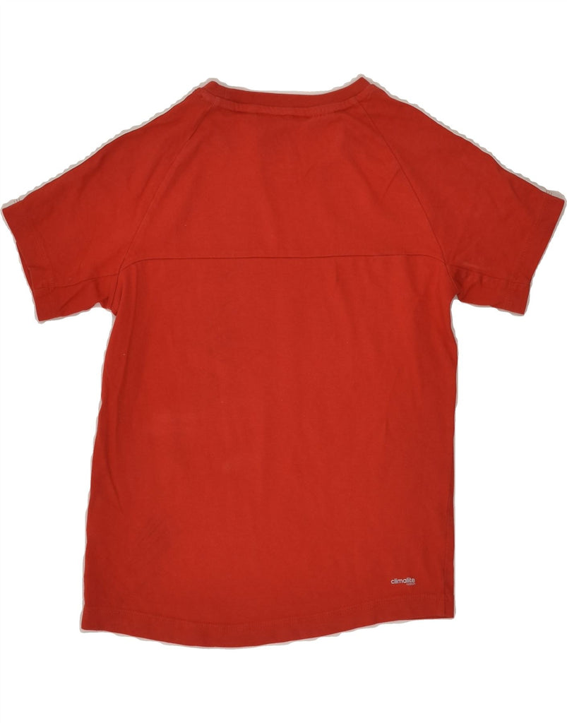 ADIDAS Boys T-Shirt Top 9-10 Years Red Cotton | Vintage Adidas | Thrift | Second-Hand Adidas | Used Clothing | Messina Hembry 