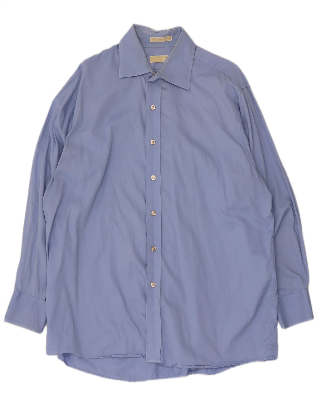 Michael Kors Mens Shirt Size 16 1/2 Large Blue Cotton