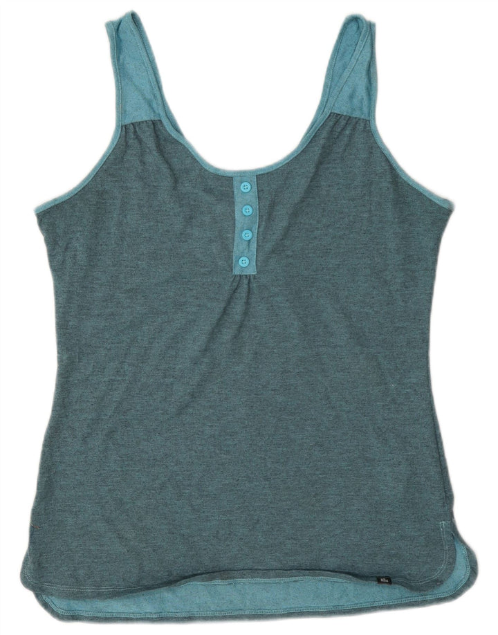 The North Face Womens Vest Top UK 14 Large Blue Polyester