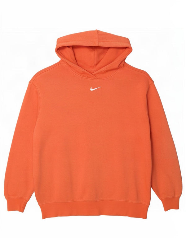 Nike Mens Relaxed Fit Hoodie Jumper XS Orange Cotton