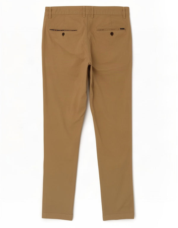 Joules Mens Slim Chino Trousers W32 L34 Beige Cotton