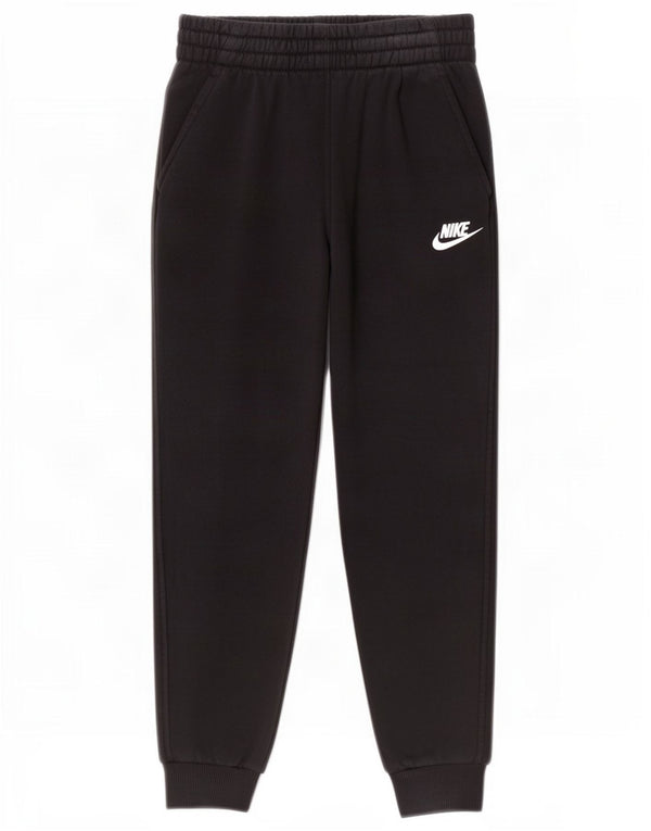Nike Boys Tracksuit Trousers Joggers 8-9 Years Small Black