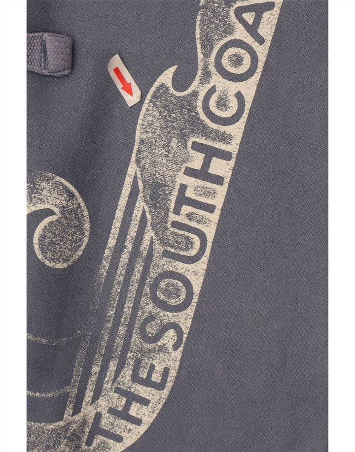 Fat Face Mens Graphic Hoodie Jumper Small Blue