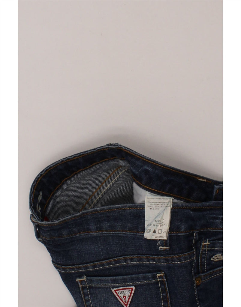 GUESS Girls Joggers Capri Jeans 9-10 Years W24 L16 Blue Cotton Vintage Guess and Second-Hand Guess from Messina Hembry 