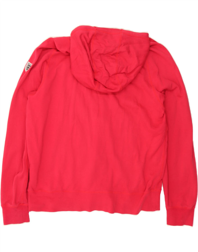 NIKE Mens Graphic Zip Hoodie Sweater XL Pink Cotton Vintage Nike and Second-Hand Nike from Messina Hembry 