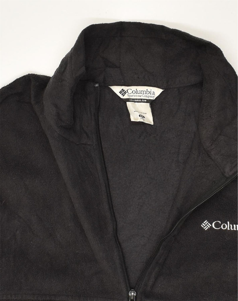 COLUMBIA Mens Fleece Jacket UK 44 2XL Black Polyester | Vintage Columbia | Thrift | Second-Hand Columbia | Used Clothing | Messina Hembry 