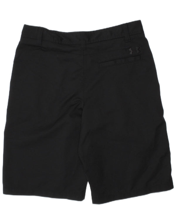 UNDER ARMOUR Boys Chino Shorts 15-16 Years W28 Black