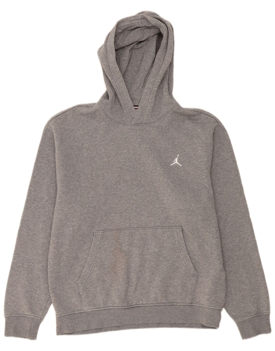 Jordan Mens Hoodie Jumper Medium Grey Flecked Cotton
