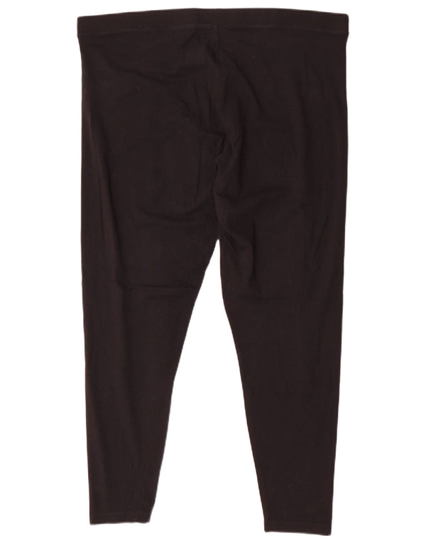 Marks & Spencer Womens Leggings UK 20 2XL  Black Cotton