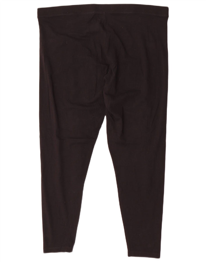 Marks & Spencer Womens Leggings UK 20 2XL  Black Cotton