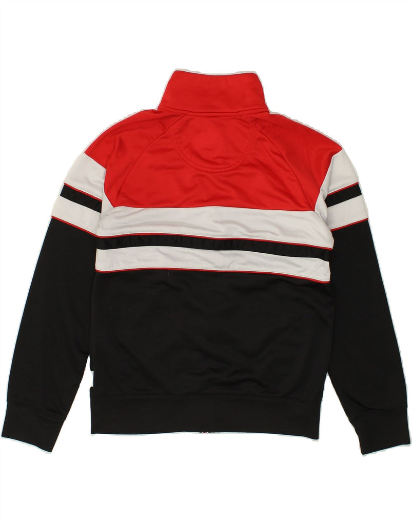 CONVERSE Boys Tracksuit Top Jacket 10-11 Years Medium Black Colourblock Vintage Converse and Second-Hand Converse from Messina Hembry 