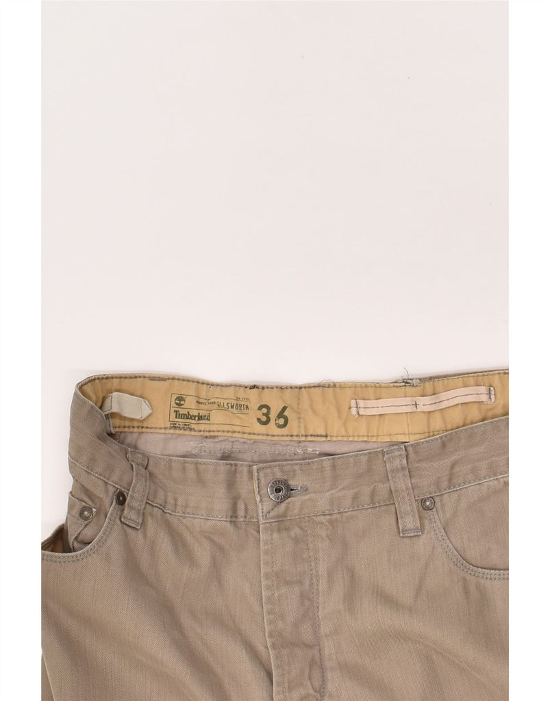 TIMBERLAND Mens Straight Capri Trousers W36 L21  Beige Cotton | Vintage Timberland | Thrift | Second-Hand Timberland | Used Clothing | Messina Hembry 