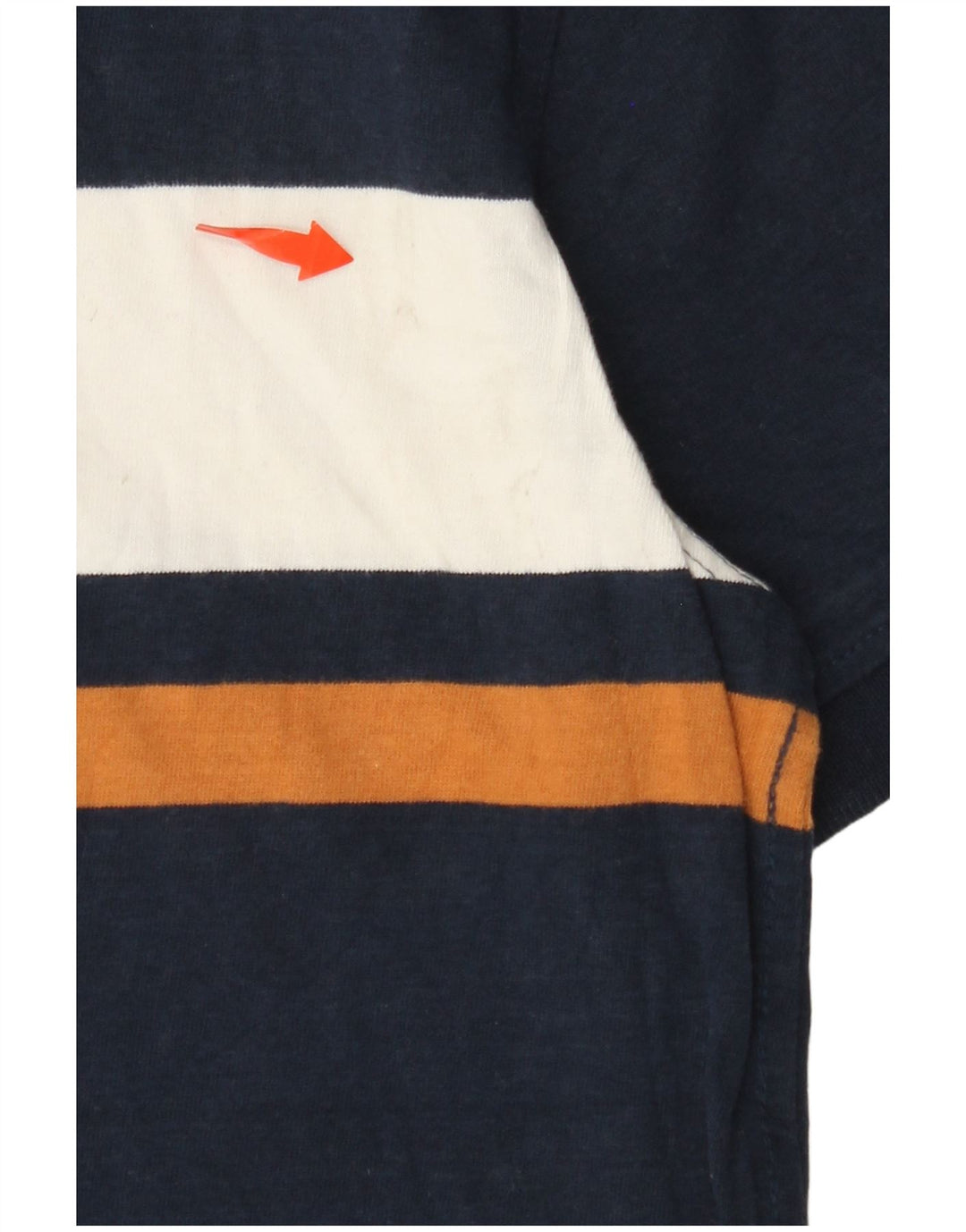 FAT FACE Mens Polo Shirt XS Navy Blue Colourblock Cotton