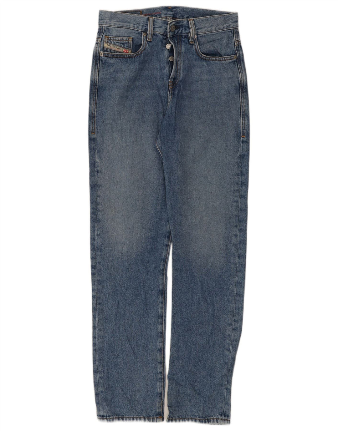 Diesel Womens Straight Jeans W26 L31 Blue Cotton