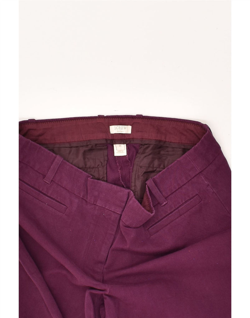 J. CREW Womens Short Slim Casual Trousers US 8 Medium W30 L27  Burgundy | Vintage J. Crew | Thrift | Second-Hand J. Crew | Used Clothing | Messina Hembry 