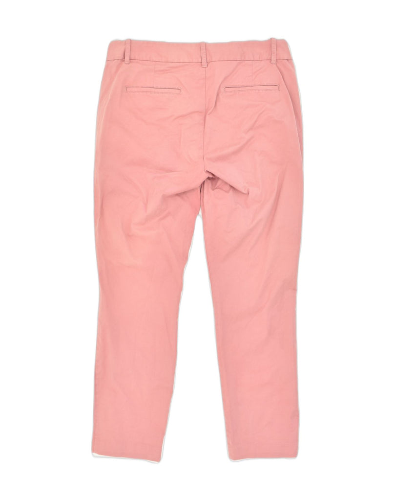 J. CREW Womens Slim Chino Trousers US 8 Medium W33 L27 Pink Cotton | Vintage J. Crew | Thrift | Second-Hand J. Crew | Used Clothing | Messina Hembry 