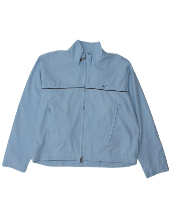 Nike Womens Oversized Tracksuit Top Jacket US 12/14 Large Blue Polyester