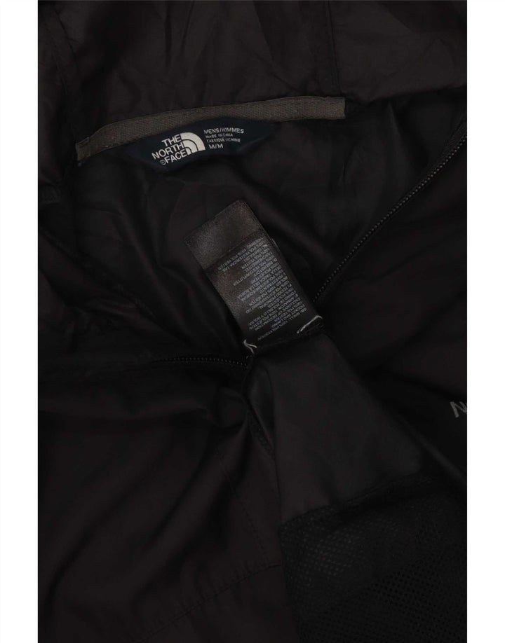 The North Face Mens Graphic Hooded Rain Jacket UK 38 Medium Black Polyester