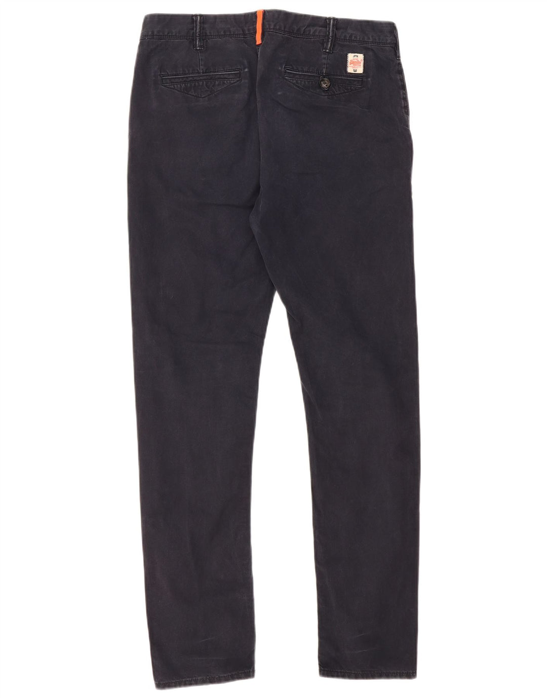 Superdry Mens Slim Fit Chino Trousers Medium W32 L30 Navy Blue Cotton