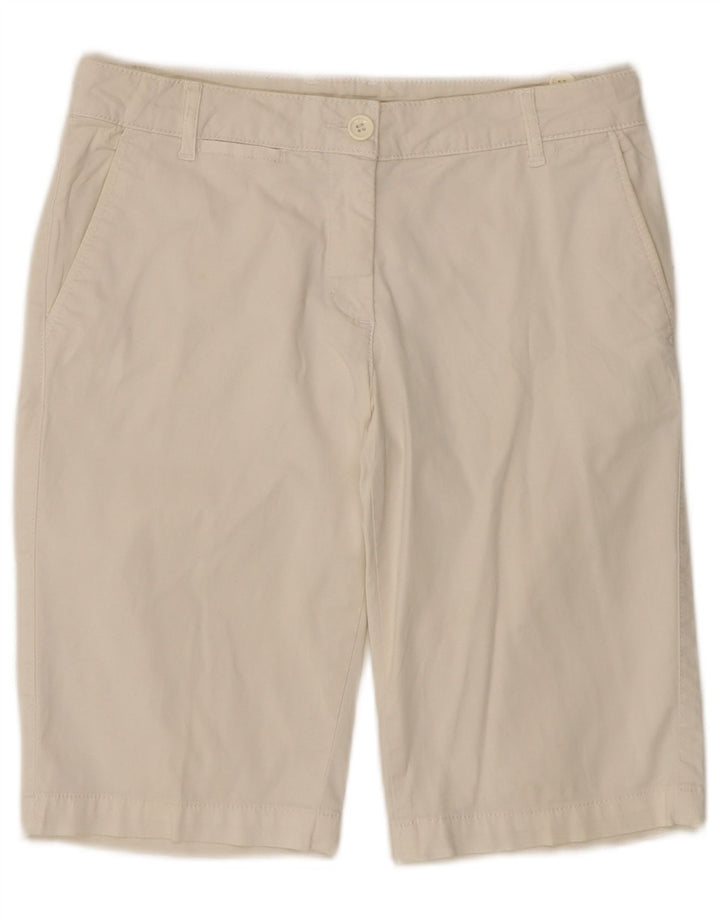 Slam Womens Chino Shorts IT 42 Medium W30  White Cotton