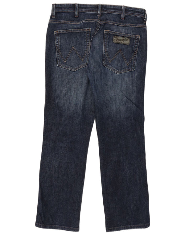 Wrangler Mens Arizona Stretch Straight Jeans W32 L27 Blue Cotton