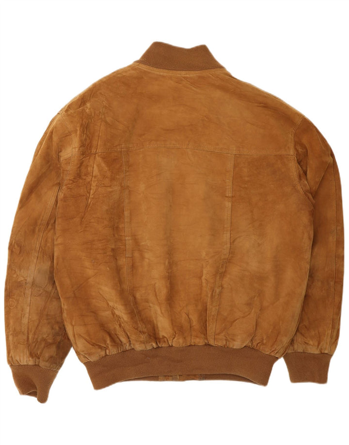Mens Suede Bomber Jacket IT 52 XL