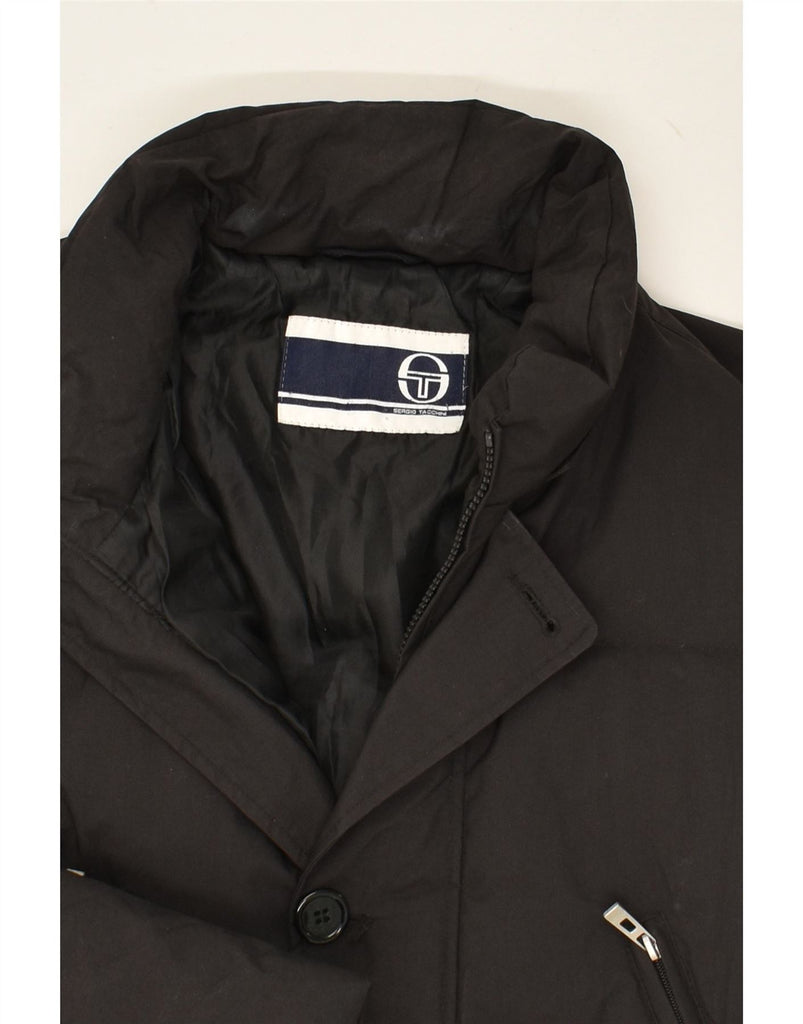 SERGIO TACCHINI Mens Padded Coat EU 54 2XL Black Polyamide Vintage Sergio Tacchini and Second-Hand Sergio Tacchini from Messina Hembry 