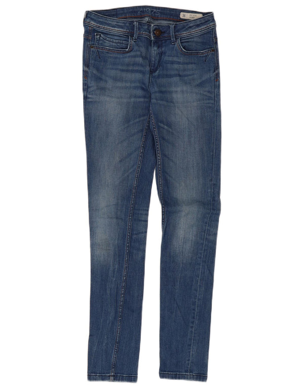 Zara Womens Mid Rise Skinny Jeans EU 36 XS W26 L29 Blue