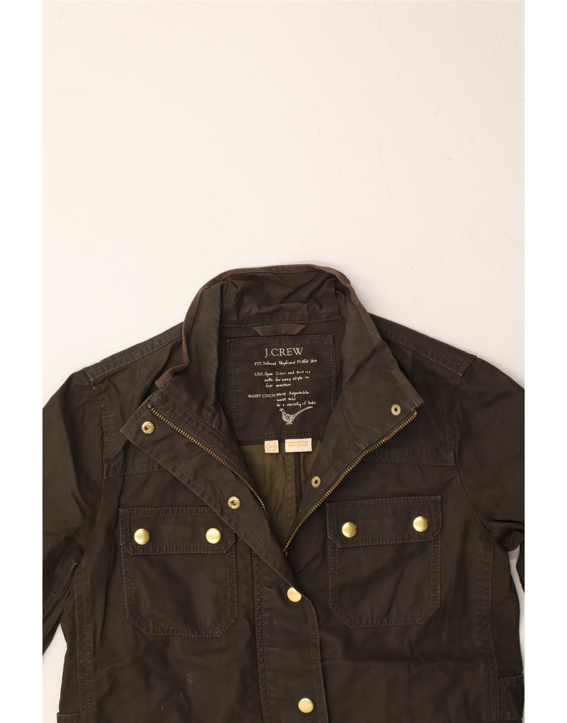 J. CREW Womens Oversized Utility Jacket UK 6 XS Brown Cotton Vintage J. Crew and Second-Hand J. Crew from Messina Hembry 