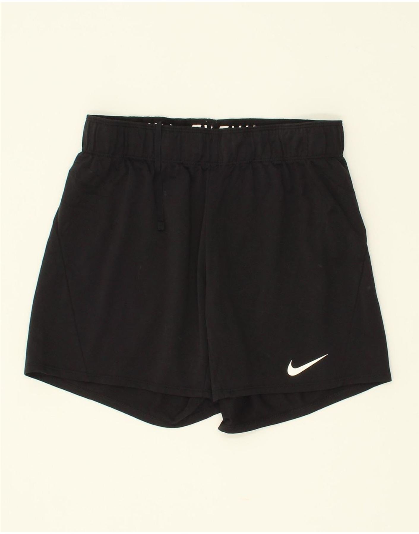 NIKE Womens Sport Shorts UK XS Black Polyester Vintage