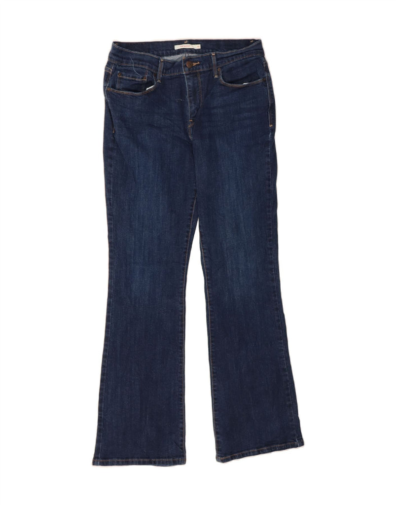 LEVI'S Womens 515 Bootcut Jeans US 10 Large W34 L32 Navy Blue Cotton Vintage Levi's and Second-Hand Levi's from Messina Hembry 