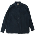 L.L.Bean Mens Regular Fit Shirt Large Navy Blue Cotton