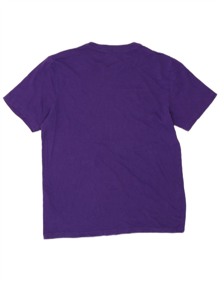 NIKE Mens Graphic T-Shirt Top Medium Purple Cotton