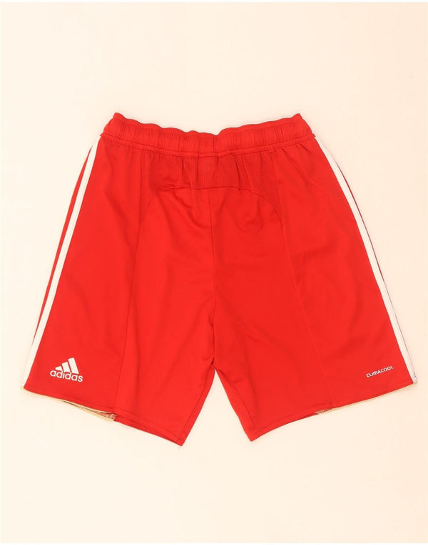 Adidas Mens Liverpool Sport Shorts Small Red Polyester