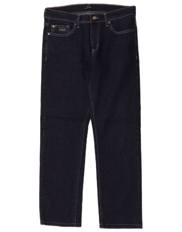 Harmont & Blaine Womens Straight Jeans IT 46 Large W32 L28 Navy Blue Cotton