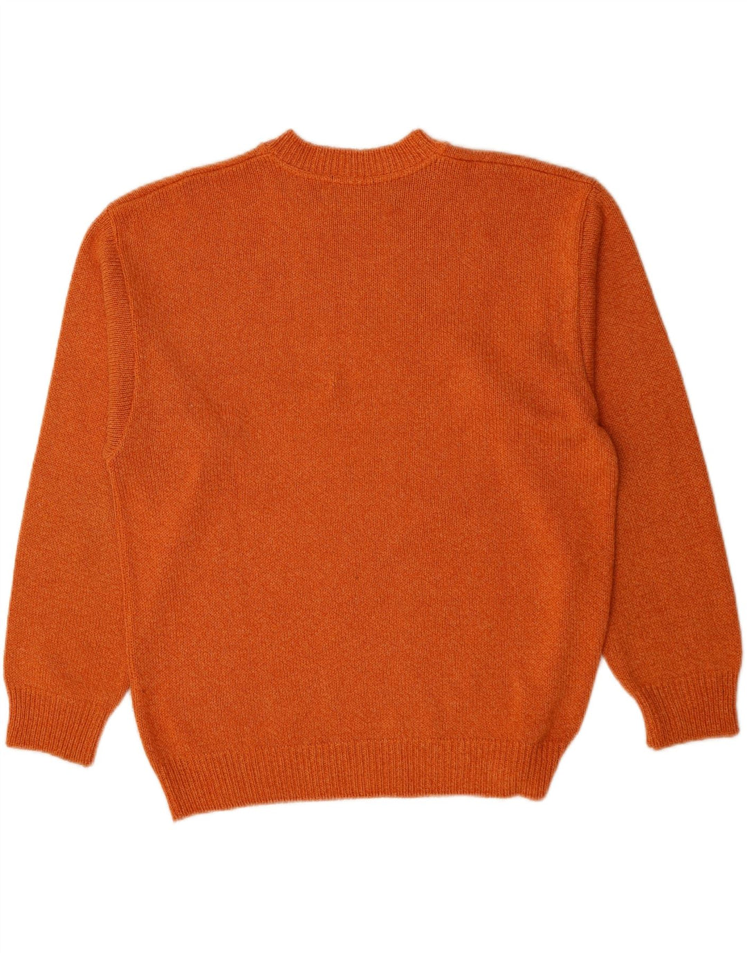 Armata Di Mare Mens Crew Neck Jumper Sweater IT 52 Large Orange Cotton