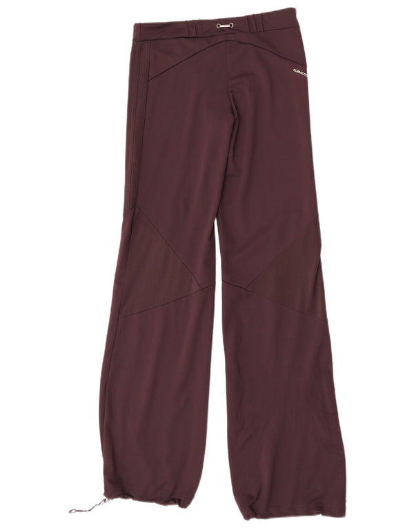 Adidas Womens Clima 365 Tracksuit Trousers Joggers UK 8 Small Burgundy
