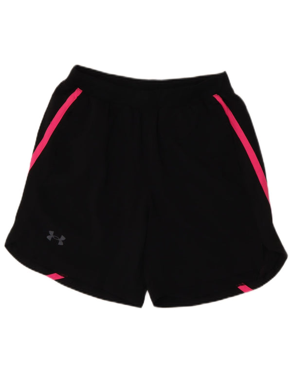 Under Armour Womens Sport Shorts UK 12 Medium Black Polyester Sports