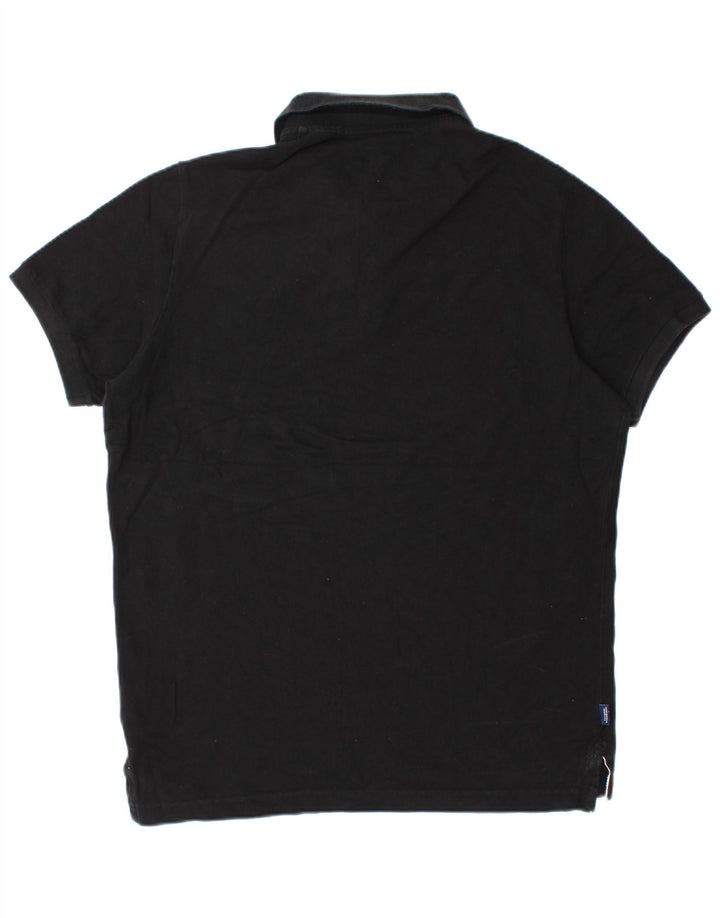 Superdry Mens Polo Shirt 2XL Black Cotton