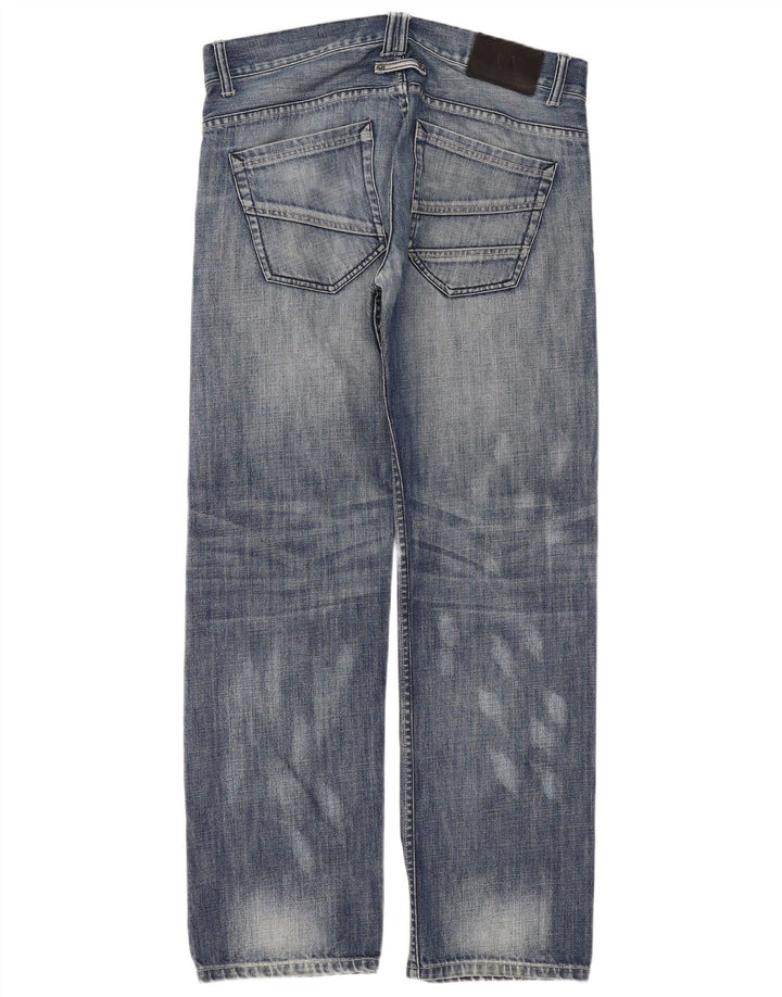 Armani Exchange Mens Loose Jeans W32 L32 Blue Cotton