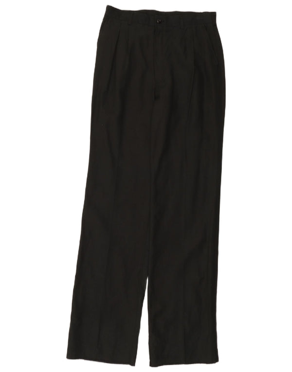 Vintage Mens Pegged Chino Trousers W30 L36 Black Viscose
