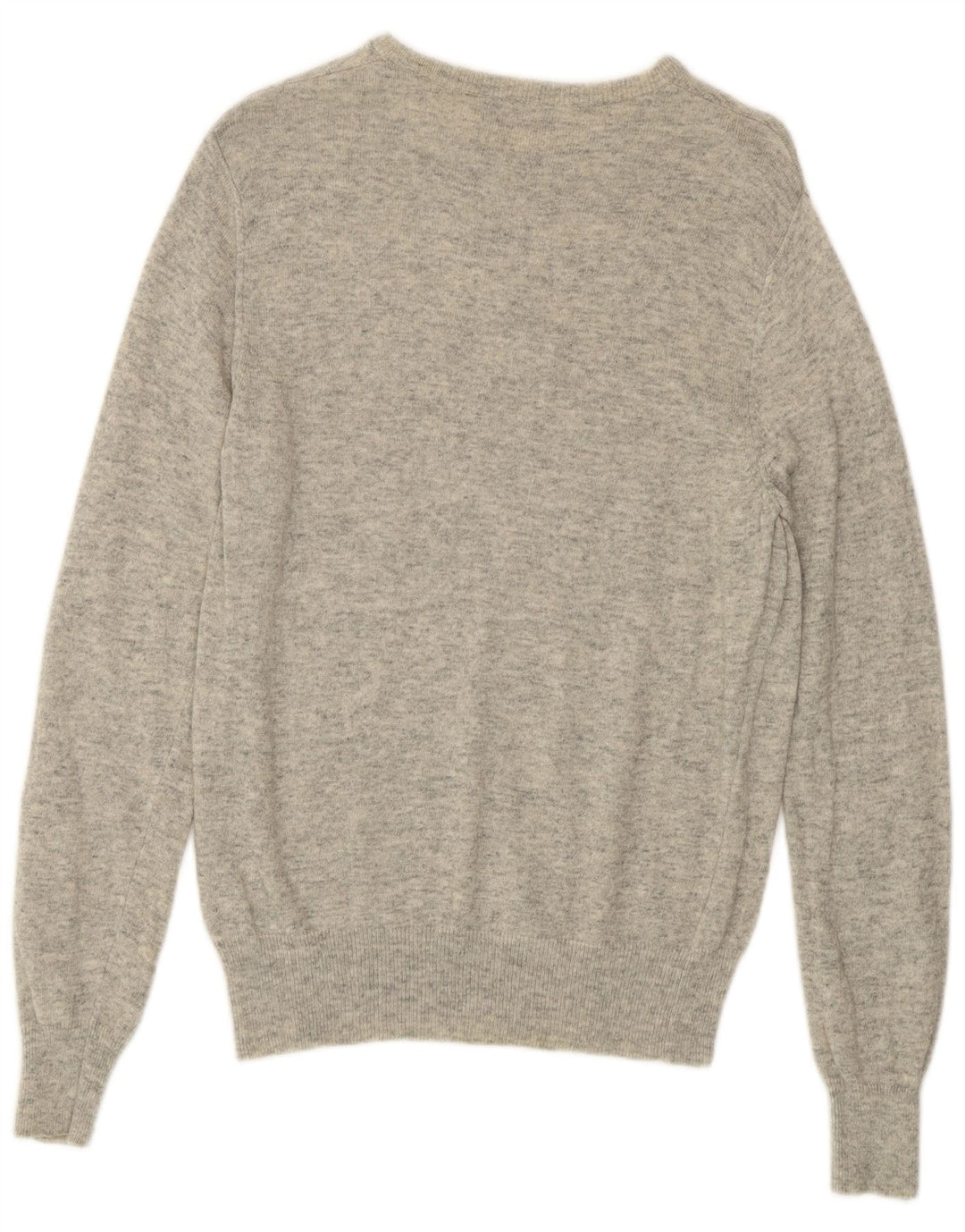 KAPPA Mens Boat Neck Jumper Sweater Small Grey Flecked Lambswool