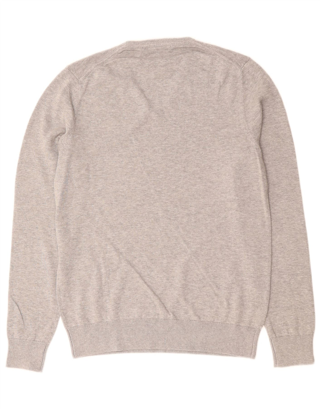 French Connection Womens V-Neck Jumper Sweater IT 18 XL Grey Cotton