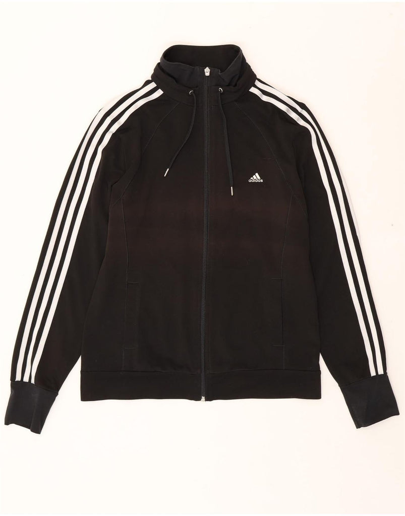 ADIDAS Womens Clima 365 Tracksuit Top Jacket UK 16 Large Black Polyester Vintage Adidas and Second-Hand Adidas from Messina Hembry 