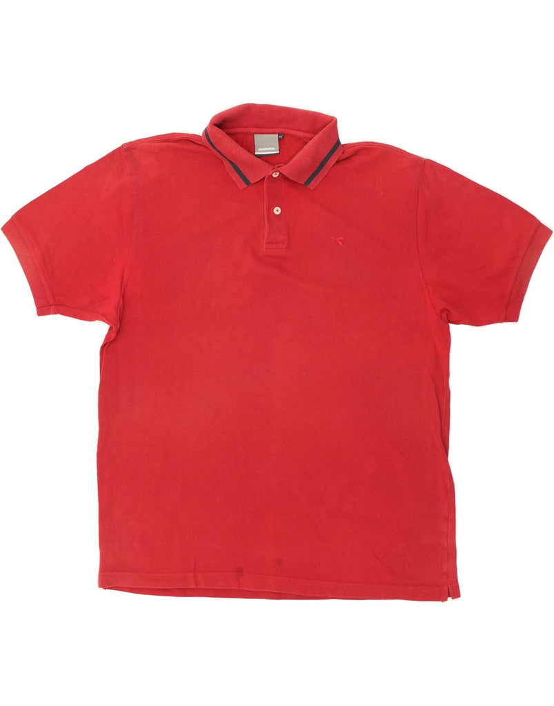 DIADORA Mens Polo Shirt XL Red Cotton | Vintage Diadora | Thrift | Second-Hand Diadora | Used Clothing | Messina Hembry 