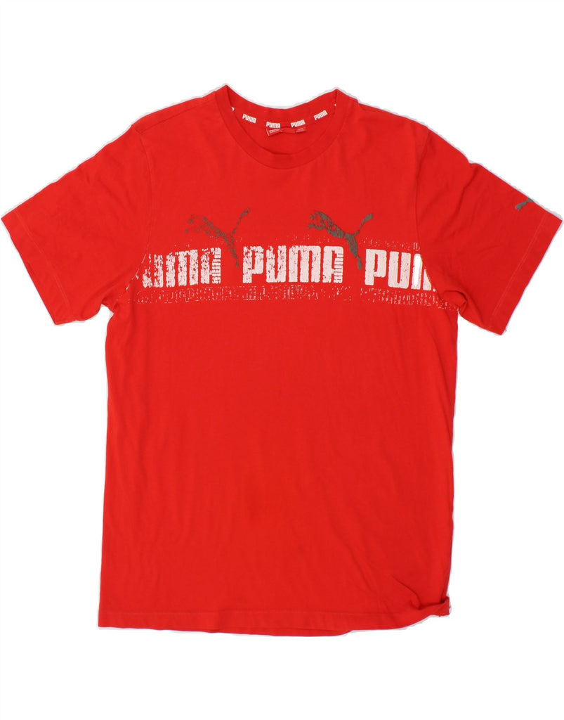 PUMA Boys Graphic T-Shirt Top 14-15 Years Red | Vintage Puma | Thrift | Second-Hand Puma | Used Clothing | Messina Hembry 