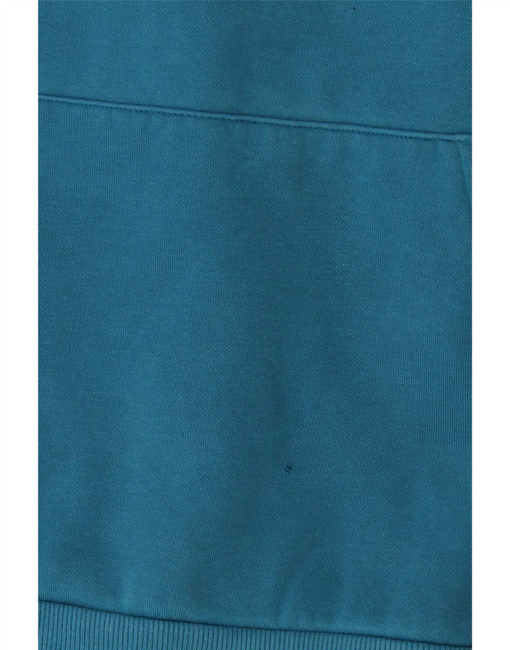 Puma Mens Graphic Hoodie Jumper Medium Blue Cotton